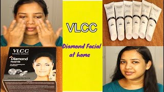 VLCC Diamond Facial Kit STEP BY STEP DEMO  VLCC diamond facial Kit Review  Makeup With Garima [upl. by Safko]