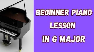 Beginner Piano Chord Progressions In G Major  Instructor Emmanuel [upl. by Jala39]