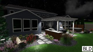 Meridian Backyard Landscape Design POR24 Final Design [upl. by Magnien]