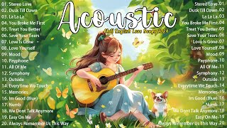 Best Chill English Acoustic Love Songs 2024🎈 Morning Acoustic Songs 🎈 Positive Music Playlist Lyric [upl. by Nibla454]