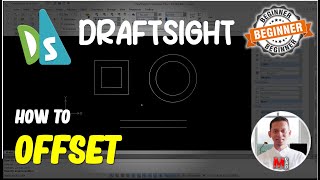 Draftsight How To Offset [upl. by Atews]