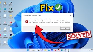 How To Fix advapi32 dll ERROR [upl. by Tryck707]