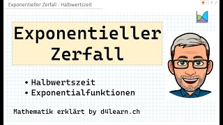 Exponentieller Zerfall  Halbwertszeit [upl. by Vin]