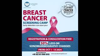 Early Detection Matters Breast Cancer Screening Camp at Savaikar Hospital  Oct 115 2024 [upl. by Sirois]