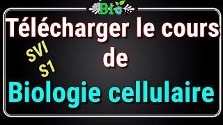 Cours de biologie cellulaire  téléchargement [upl. by Dnalyram]