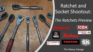 38quot Ratchet and Socket Shootout The Candidates  Snap On Icon SK Tekton and more [upl. by Showker492]