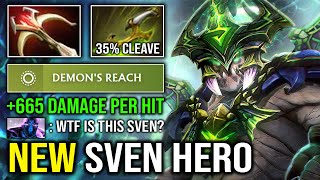 NEW SVEN HERO 665 Damage Per Hit 35 Insane AOE Cleave Maximum Right Click Underlord Dota 2 [upl. by Roee]