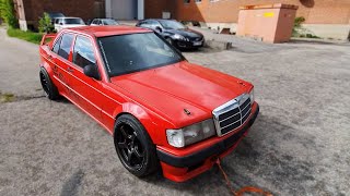 TAKING THE 700HP 190E V8 TURBO FOR A DRIVE [upl. by Sirad]