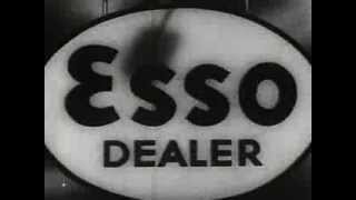 ESSO GAS STATIONS 1938 Service Station Commercial for Theaters [upl. by Mcferren]