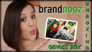 BRANDNOOZ GENUSS BOX März 2016 ❤ Handverlesenes aus gutem Hause Unboxing  NatBittersweet  HD [upl. by Ebner914]