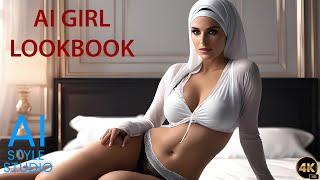 Arabian Glamour Reimagined in AI Art Lookbook Girl Video [upl. by Yojal390]