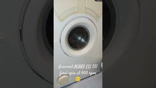 Kenwood MINI EU 351 final spin syntetics cycle kenwood miniwasher cute laundry satisfying [upl. by Gorges]