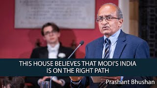 Prashant Bhushan  This House Believes That Modi’s India is on the Right Path  68 [upl. by Julita]