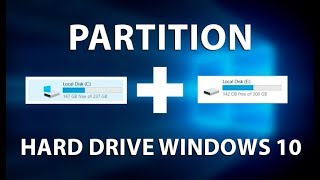 How to Partition a Hard Drive in Windows 10 [upl. by Heng569]