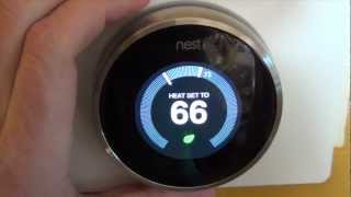 Nest Thermostat Info Review of Device and Software [upl. by Repmek705]