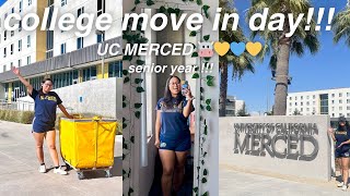 college movein day at uc merced senior year 🐮💛💙💛 [upl. by Anot913]