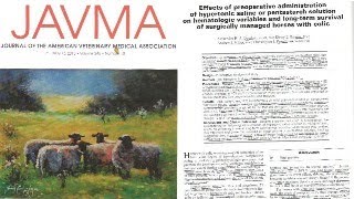 Preoperative use of hypertonic saline versus pentastarch in equine colics l University of Liverpool [upl. by Woodford968]