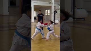 KUMITE🥊🥊 duniaalfarabi karatekids inkai [upl. by Emarej52]