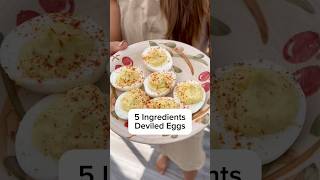 Perfect Deviled Eggs 🥚  5Ingredient Classic Recipe [upl. by Noret]