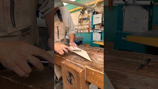 Chiseling Angled Groovesshorts woodworking [upl. by Maggy641]