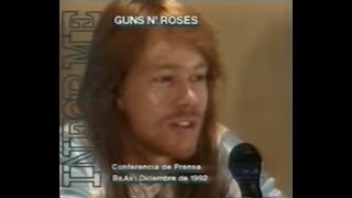 Guns N Roses en Argentina 1992Parte 1 [upl. by Tongue741]