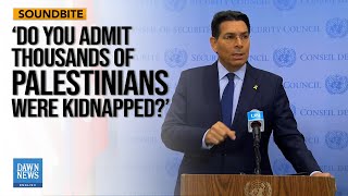 Journalist Grills Danon on Palestinians Kidnappings  Dawn News English [upl. by Neenwahs]