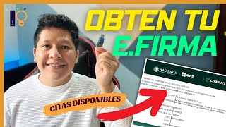 OBTEN TU FIRMA ELECTRONICA ✅  Genera tu Cita en el SAT para tu EFIRMA  Ingenio Contable [upl. by Krystalle]