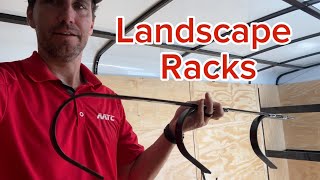 Landscape racks for trailers Weedeater edger and blower racks Standard basic hooks [upl. by Nahtannhoj]