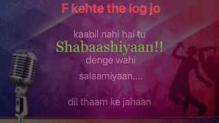 Shabaashiyaan   Kehte The Logg Jo  Mission Mangal  Karaoke 🎤 Version  Songs Karaoke [upl. by Lacagnia]