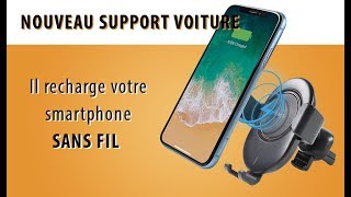 Nouveau support voiture et chargeur sans fil QI pour votre smartphone [upl. by Alessandro]