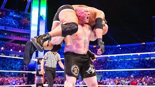 The best of Brock Lesnar at WrestleMania [upl. by Kcired]