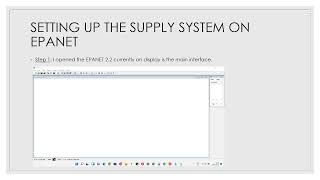 Analysis of a water supply project using EPANET software [upl. by Ellekim]