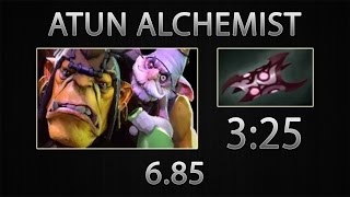 Dota 2 Alchemist Fast Farm  Atun  Armlet of Mordiggian  325 685 [upl. by Ceporah988]