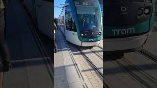 TRAM BARCELONA ALSTOM CITADIS 302 PROCEDENTE DE STADRIÀ CON DESTINO VERDAGUER LINEA T4 [upl. by Mullins]