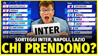 CHI PESCANO INTER NAPOLI E LAZIO I MIEI SORTEGGI CON I FOGLIETTINI PER GLI OTTAVI DI CHAMPIONS [upl. by Aicilif]