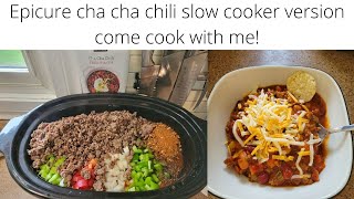 Epicure cha cha chili slow cooker version recipe final [upl. by Acalia166]