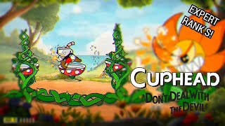 Cuphead Cagney Carnation Expert Rank S 1 Player PS4 FAT  SPAZNOOBYT 319 [upl. by Castor890]