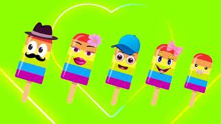 Rainbow Popsicles🌈Finger Family🌈Nursey Rhyme🌈For Kids🌈 [upl. by Hoehne233]