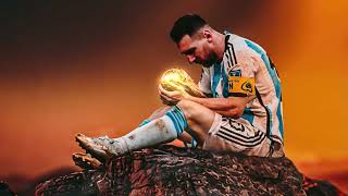 wallpaper messi with fifa world cup trophy 1920x1080 [upl. by Ellatsirhc860]