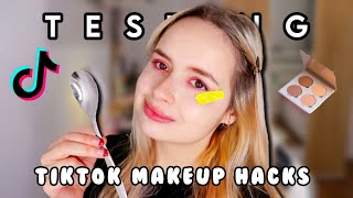 Testing TIKTOK MAKEUP HACKS  Its a Mess [upl. by Naloc464]