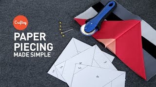 Paper piecing made simple  Quilting Tutorial with Angela Walters for Craftsy [upl. by Lombardi]