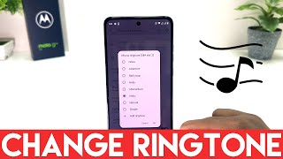 How To ChangeSet Ringtones in Motorola Moto G84 [upl. by Circosta970]