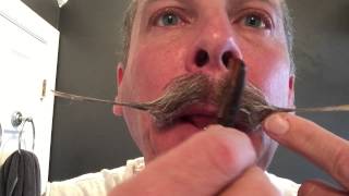 Styling my Handlebar Moustache [upl. by Nevram]