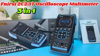 Fnirsi 2C23T Digital Oscilloscope Multimeter amp Function Generator 3 in1 Unboxing and Review 2c23t [upl. by Amocat]