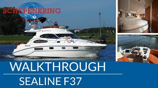 Sealine F37 for sale Walkthrough  Schepenkring jachtmakelaars  Krekelberg Nautic [upl. by Aket392]