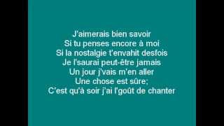 François Lachance  Sur le seuil Lyrics [upl. by Asilram997]