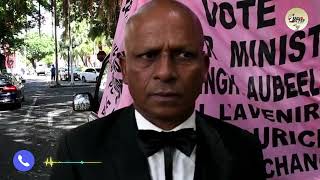 Le leader du Parti Malin Danrajsingh Aubeeluck a été arrêté hier et traduit en cour de Curepipe [upl. by Ibbie]