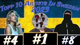 Top 10 Most Streamed Artists In Sweden 2023🇸🇪 English Text [upl. by Couture78]