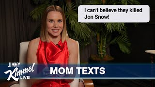 Celebrities Read Texts from Their Moms 4 [upl. by Anitsyrc]