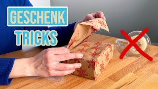 Geschenk einpacken ohne Klebeband  so gehts [upl. by Ummersen848]